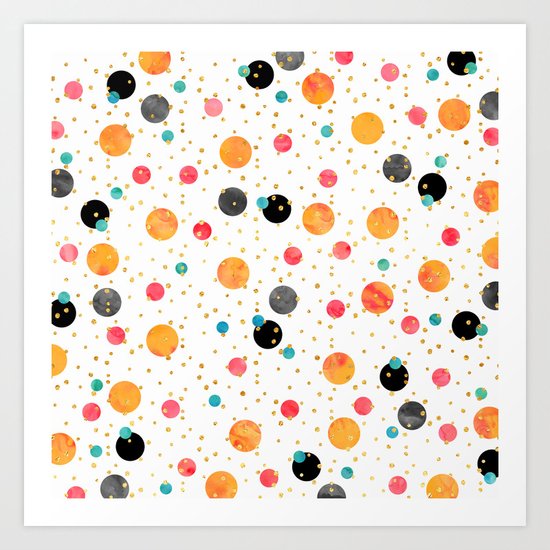 Peachy Party Art Print