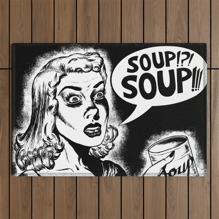 Soup!?! Soup!!! Outdoor Rug