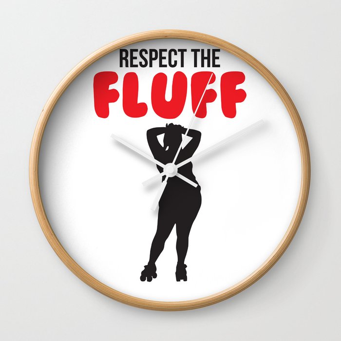 Respect the Fluff Wall Clock