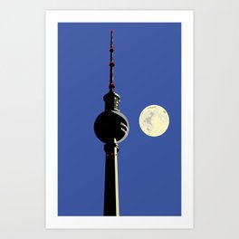 Berlin Moon Art Print