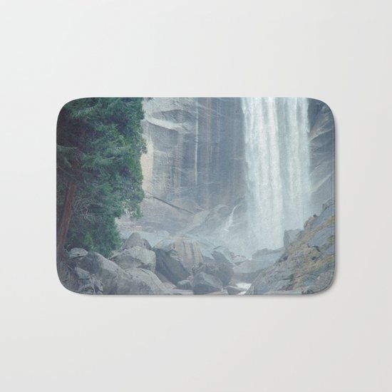 Mist Falls in Yosemite National Park Bath Mat