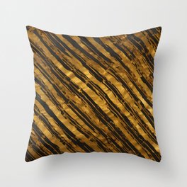 Black Gold Vintage Art Deco Trendy Collection Throw Pillow