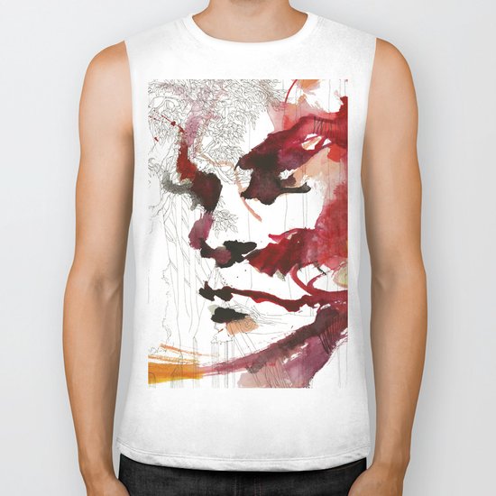 I'll give some burning colours to your white forest Biker Tank