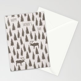 Father In Forest (Rustic) Stationery Card