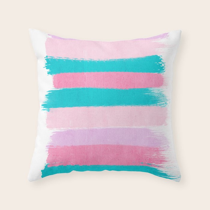 Stripes Turquoise Pink Bright Pink Pastels Beach Spring Summer