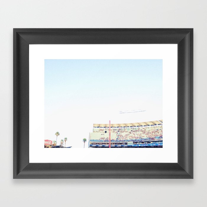 Dodger Stadium Magic Hour Framed Art Print