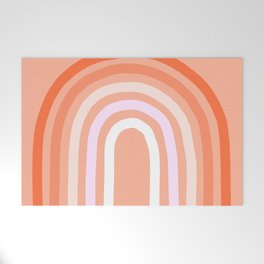 Rise above the Rainbow - Peachy pastels Welcome Mat