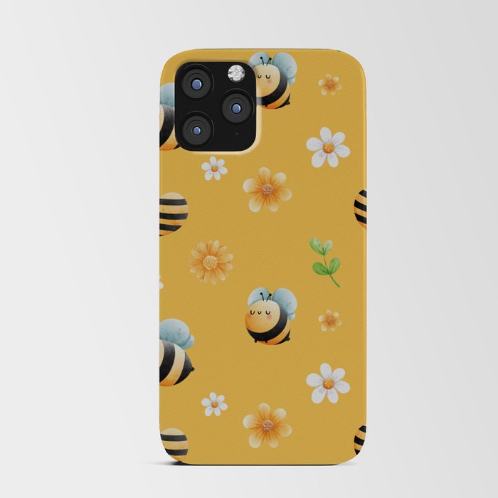 Buzzy Bee In Mellow Yellow iPhone Card Case