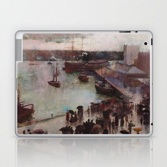  Departure of the Orient ship - Charles Conder Laptop & iPad Skin