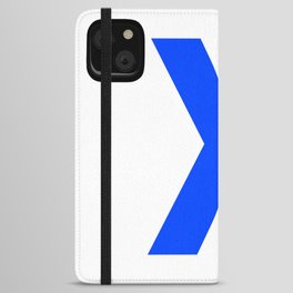 Letter X (Blue & White) iPhone Wallet Case