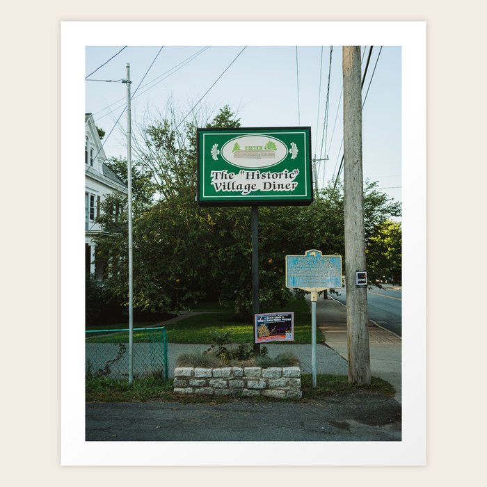 Historic Village Diner, Red Hook Art Print by Jon Bilous Society6