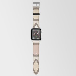 Retro Diamonds Rectangles Cream Apple Watch Band