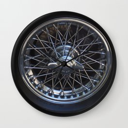 Triumph Chrome & Spoke Wheel Wall Clock | Wheel, Digital, Chrome, Spokes, Classicbritish, Auto, Photo 