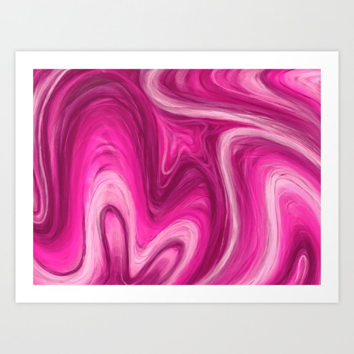 Pink Swirl Art Print