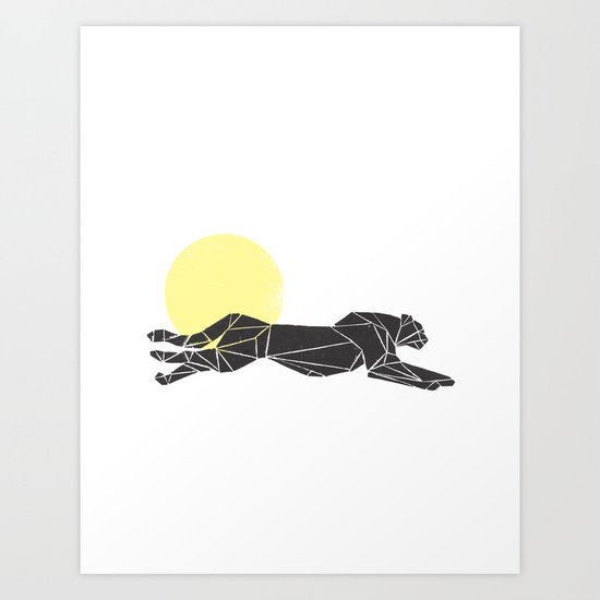Geometric Cheetah Art Print