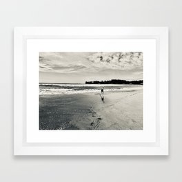 Hawaii Beach Walk  Framed Art Print