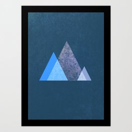 Mountains Art Print | Digital, Abstract, Illustration, Graphic Design 