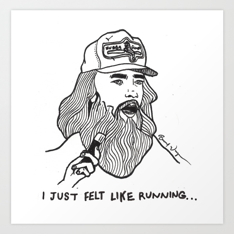 forrest gump hat and beard