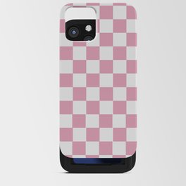 Checkered Pink iPhone Card Case