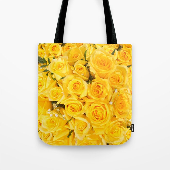 YELLOW ROSES CLUSTERED Tote Bag