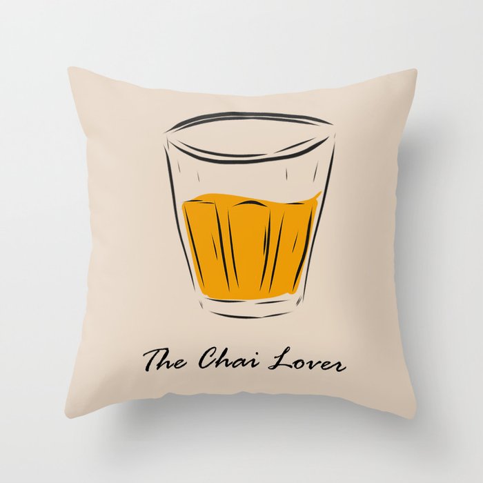 The Chai Lover Throw Pillow