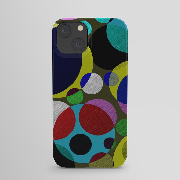 Bubbles - Fun, geometric, colourful design iPhone Case