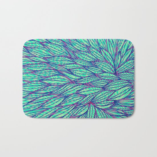Natural leaves Bath Mat