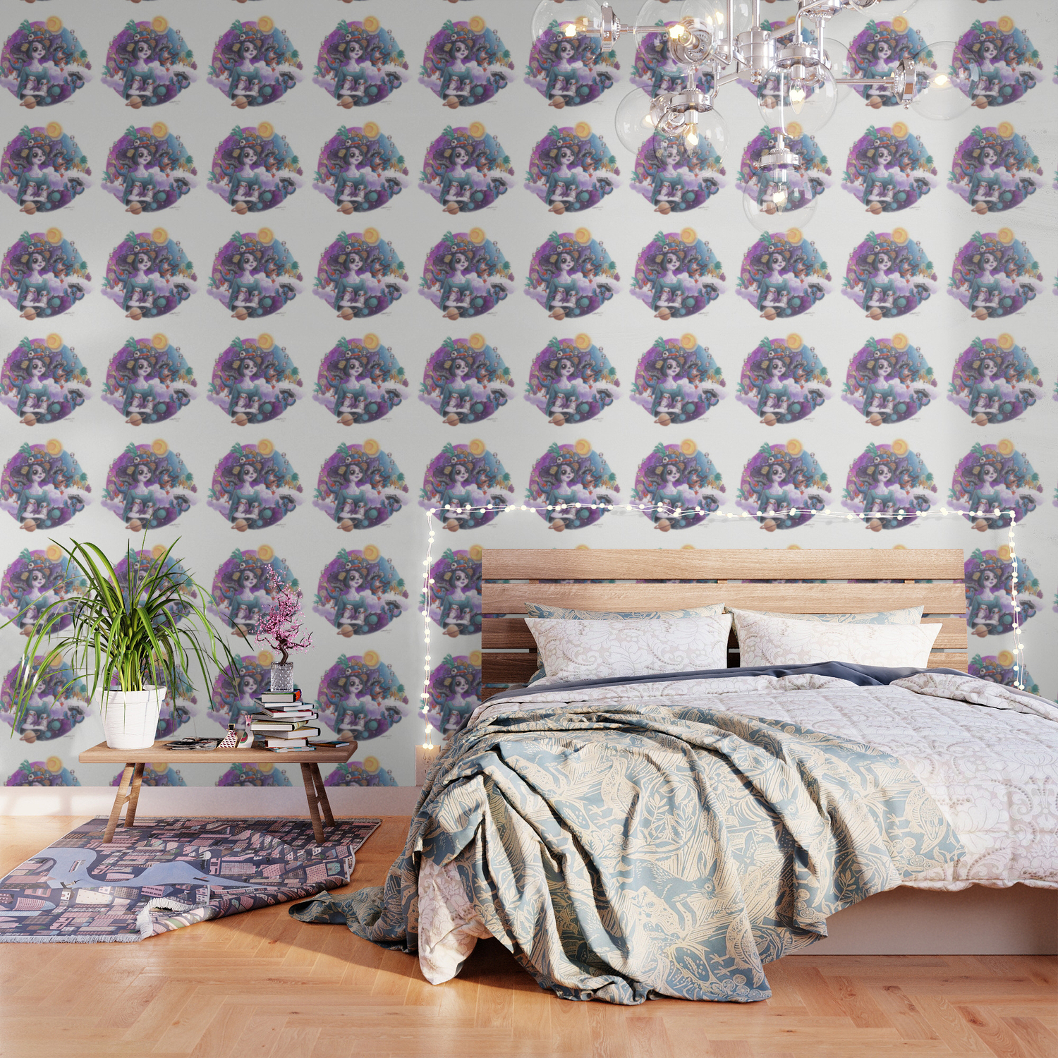 Frida Kahlo Inspires Penguingirl On Dia De Muertos Wallpaper By