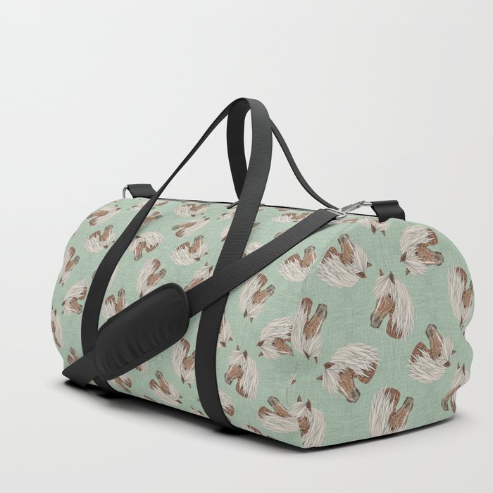 Haflinger Pony Green Duffle Bag