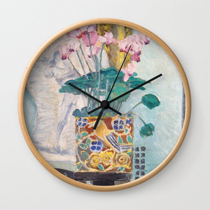 Charles Rennie Mackintosh "Cyclamen" Wall Clock