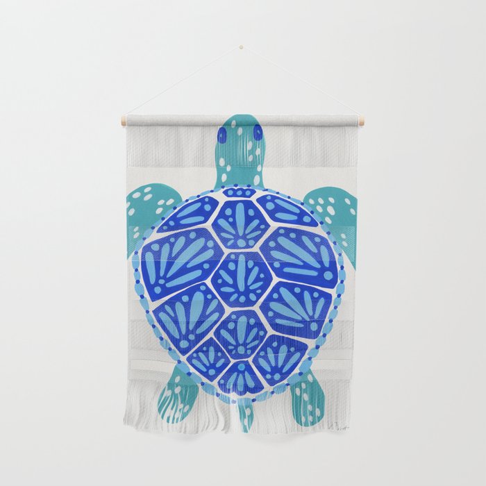 Sea Turtle – Blue Palette Wall Hanging