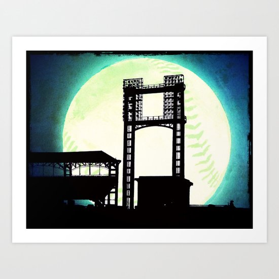 Moon stadium Art Print