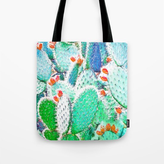 Painted Cactus #society6 #decor #buyart Tote Bag