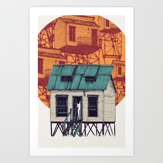 Going Down Art Print