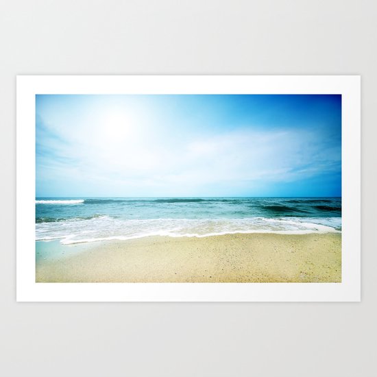 Paradise Ocean waves Art Print
