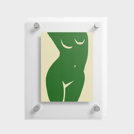 Summer body in green Floating Acrylic Print