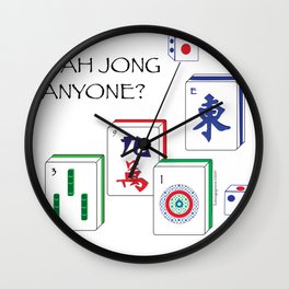 MahJong Anyone? Wall Clock