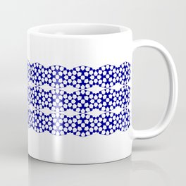 Bibi geometric stripe design in blue Coffee Mug