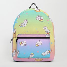 Unicorn Rainbow Cats Backpack | Kitten, Watercolor, Cats, Rainbow, Cute, Cat, Graphicdesign, Unicorn, Digital, Kids 