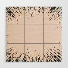 Halftone Explosion Wood Wall Art