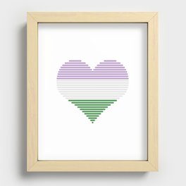 C:\Users\Pascal\Documents\A\LGBT heart_Genderqueer.png Recessed Framed Print