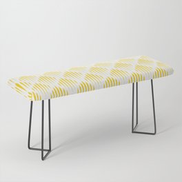 Yellow Abstract Pattern Bench