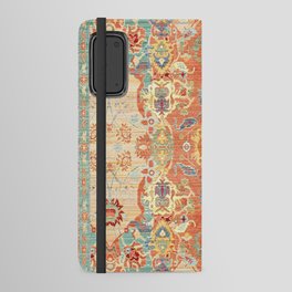 Fresh orange and blue oriental carpet Android Wallet Case