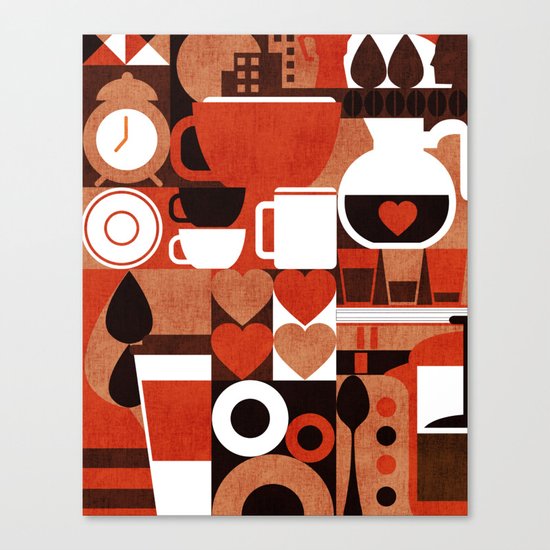 Coffee Story Canvas Print