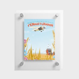 Pennsylvania Rural travel poster Floating Acrylic Print