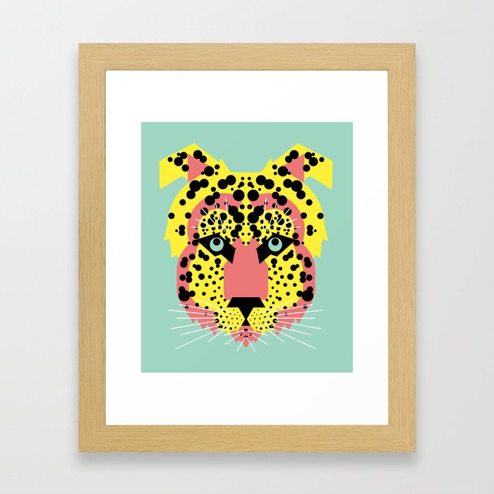 Modular Cheetah Framed Art Print