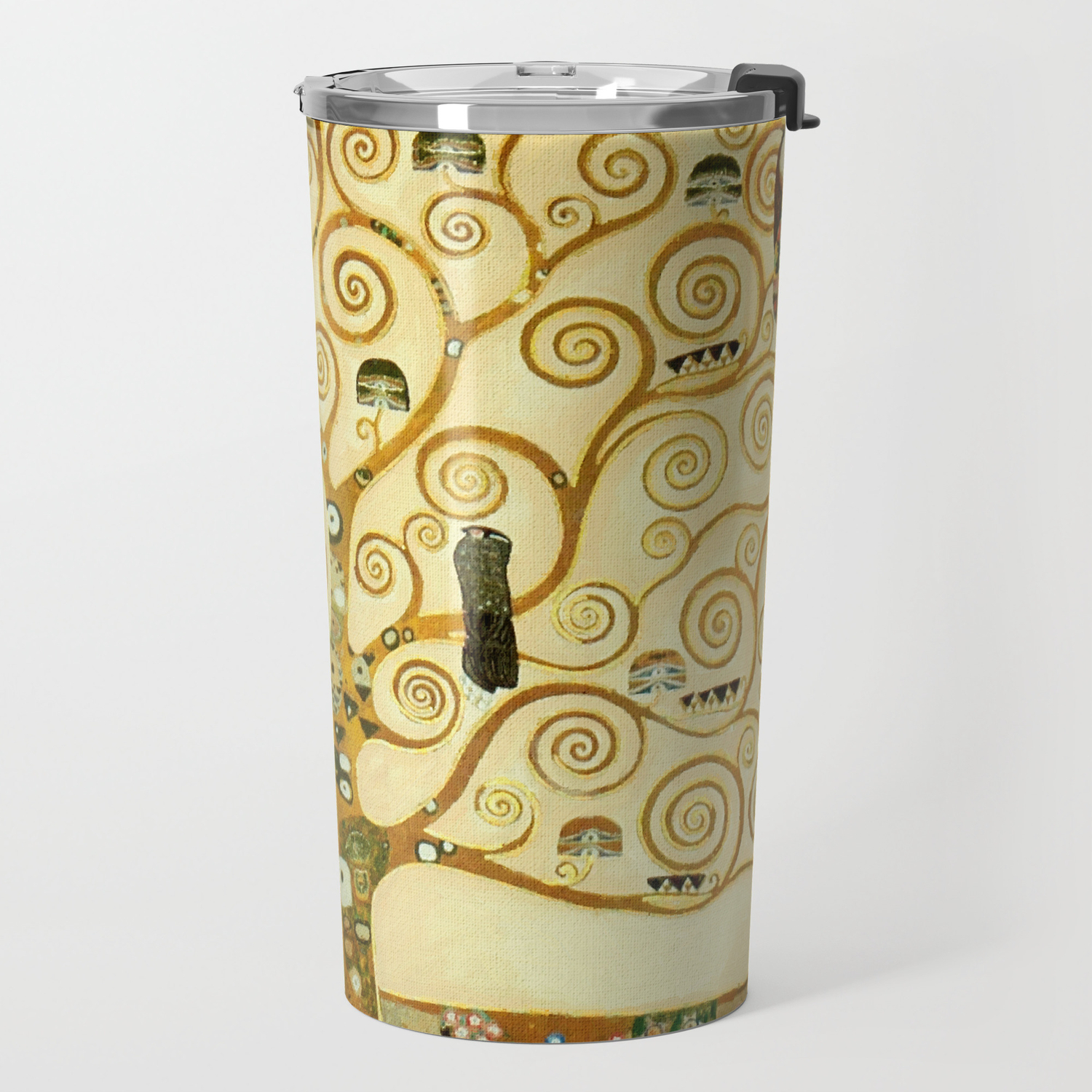 Gustav Klimt The Tree Of Life Travel Mug By Artgallery Society6