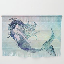 Watercolor Mermaid Wall Hanging