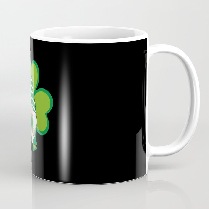 St Patricks Day Gnome Irish Shamrock Coffee Mug