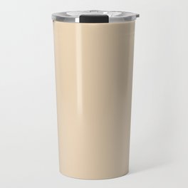 Neutral Warm Ivory Cream Solid Color Pairs PPG Sugared Pears PPG1088-3 - Single Shade Hue Colour Travel Mug